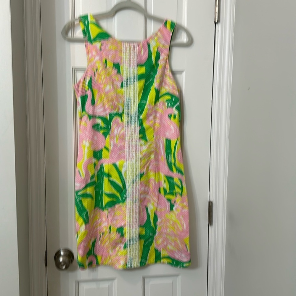 Lilly Pulitzer Fab Dance shift dress 100%cotton lined size 6 excellent clean